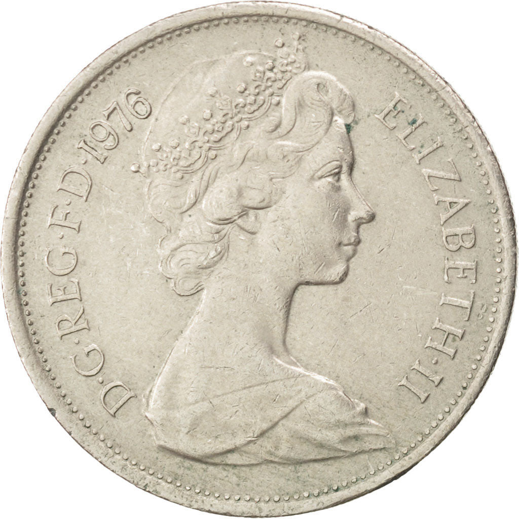 Great Britain, 10 New Pence, 1976, KM #912, EF(40-45), Cupro-nickel, 11.42