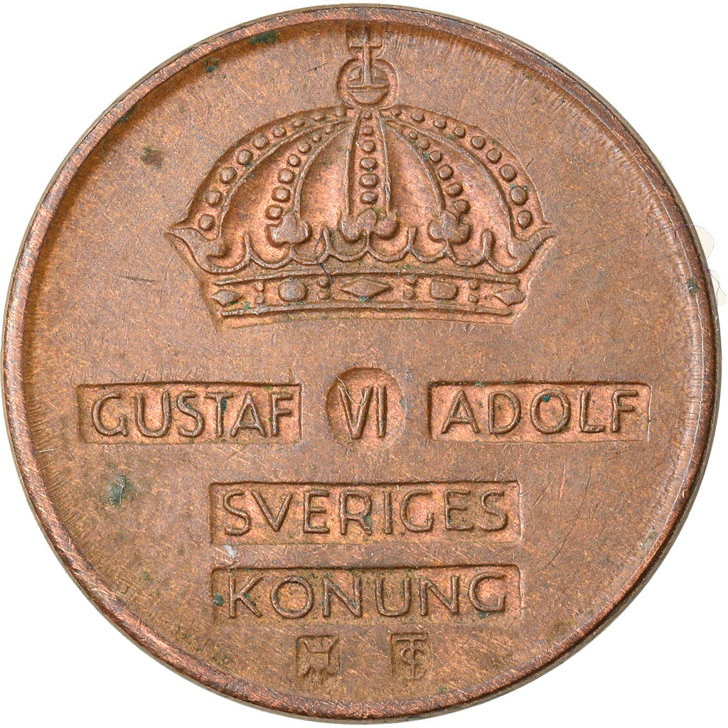 Moneta, Szwecja, Gustaf VI, Ore, 1958, EF(40-45), Bronze, KM:820
