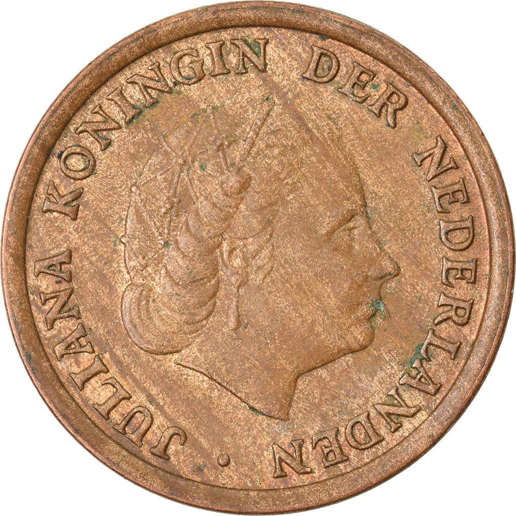 Coin, Netherlands, Juliana, Cent, 1960, VF(30-35), Bronze, KM:180