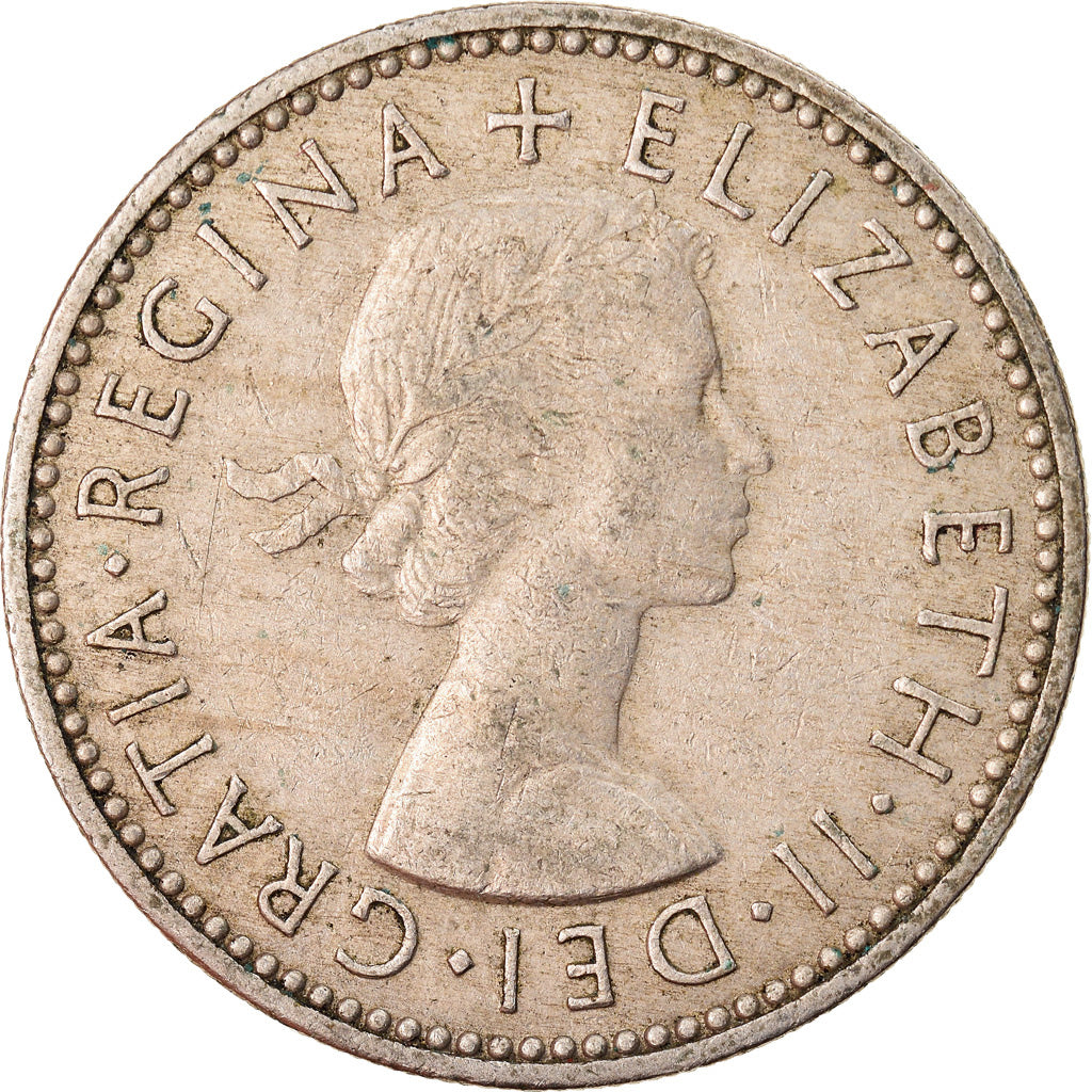 Münze, Großbritannien, Elizabeth II, Shilling, 1955, S+, Copper-nickel, KM:904