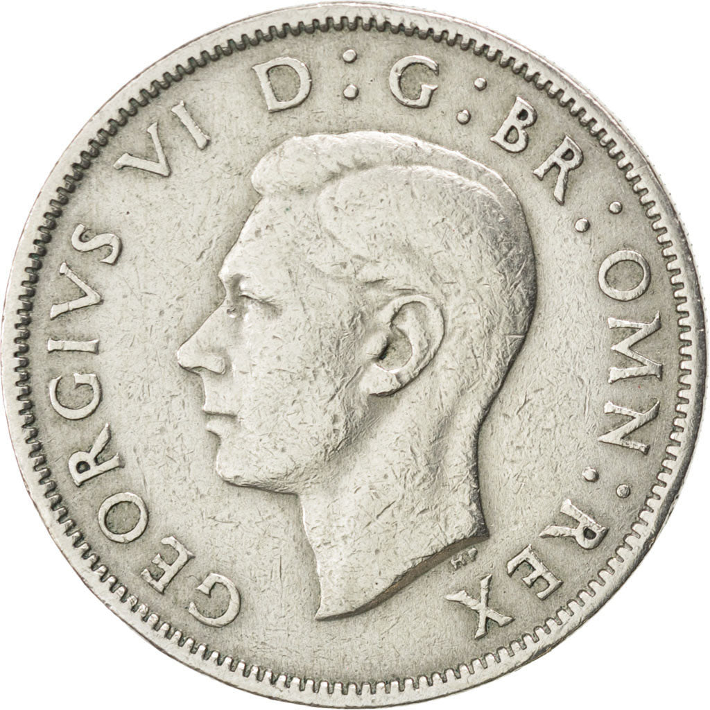GREAT BRITAIN, Florin, Two Shillings, 1947, KM #865, EF(40-45), Copper-Nickel,..