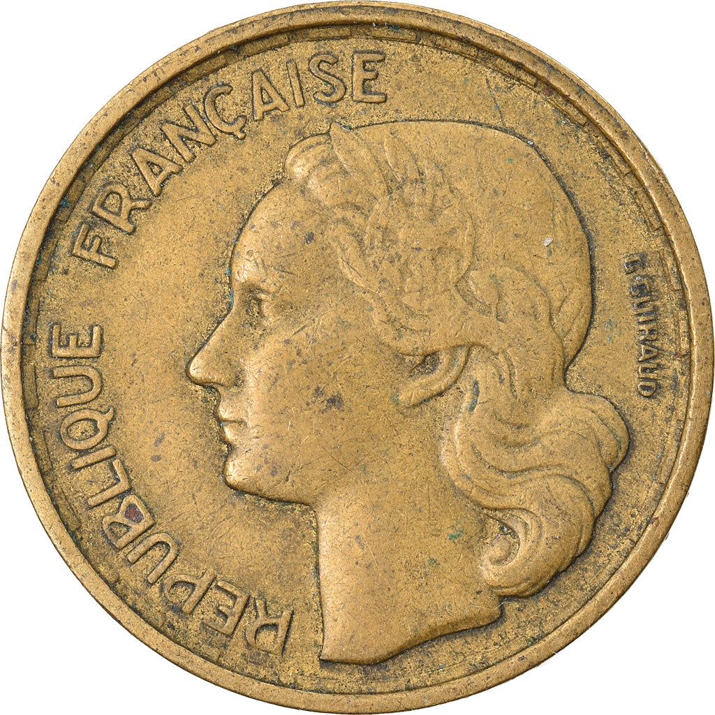 Moeda, França, Guiraud, 10 Francs, 1952, Beaumont - Le Roger, VF(30-35)