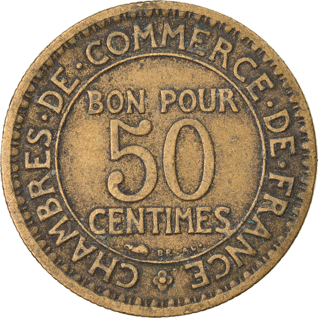 Münze, Frankreich, Chambre de commerce, 50 Centimes, 1928, Paris, S+