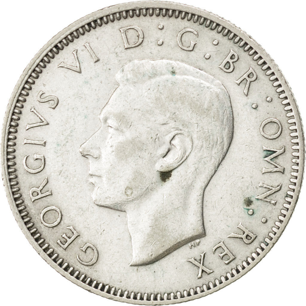 GREAT BRITAIN, Shilling, 1942, KM #853, AU(50-53), Silver, 23.5, 5.60