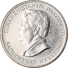 Münze, Turkmanistan, 20 Tenge, 1993, VZ, Nickel plated steel, KM:4