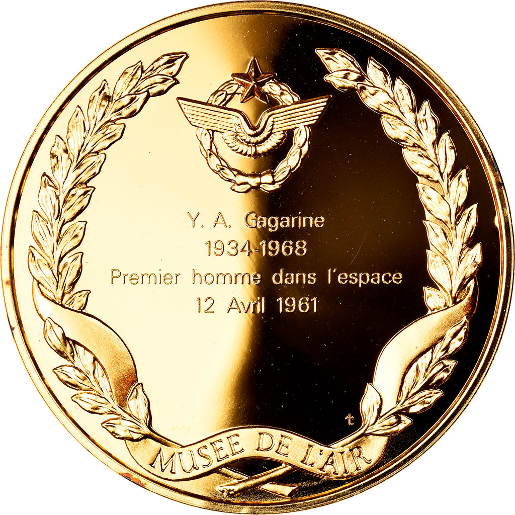 France, Medal, Conquête de l'Air, Gagarine, 1er Homme dans l'Espace, Aviation