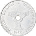 Moneda, Lao, Sisavang Vong, 50 Cents, 1952, Paris, MBC, Aluminio, KM:6