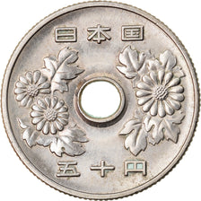 Coin, Japan, Hirohito, 50 Yen, 1953, VF(30-35), Copper-nickel, KM:81