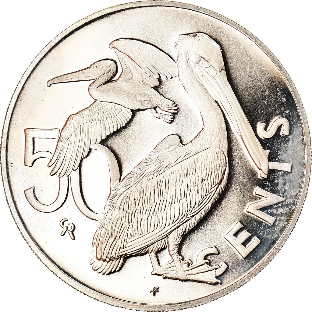 Coin, BRITISH VIRGIN ISLANDS, Elizabeth II, 50 Cents, 1973, Franklin Mint
