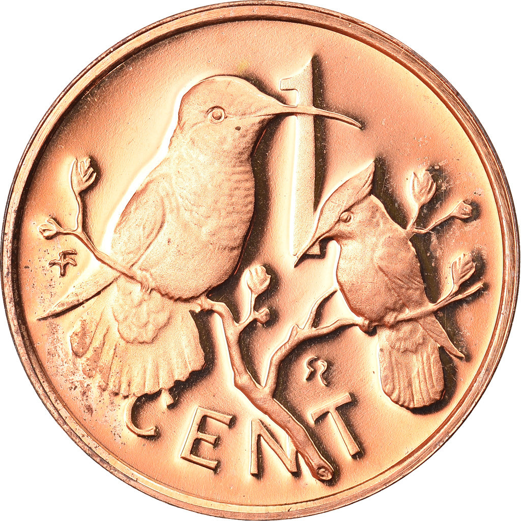 Coin, BRITISH VIRGIN ISLANDS, Elizabeth II, Cent, 1973, Franklin Mint, U.S.A.