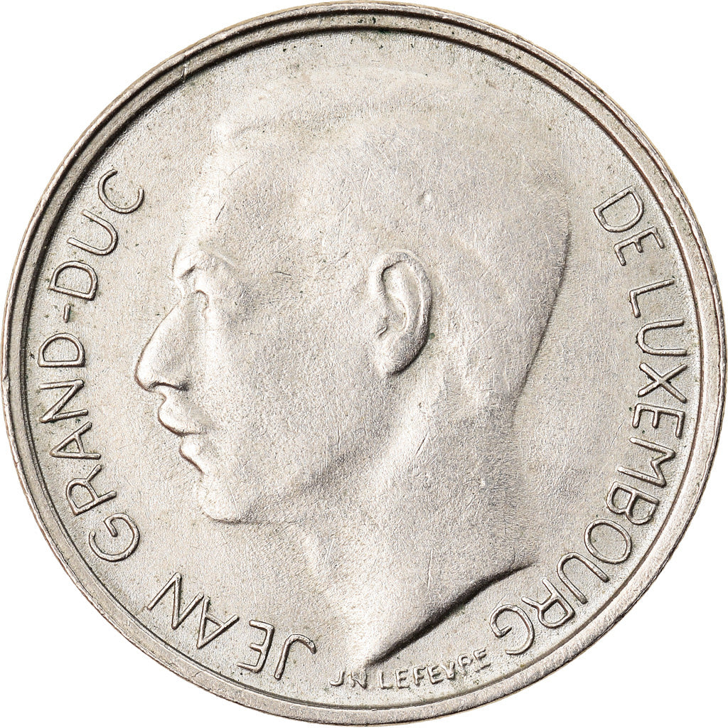 Coin, Luxembourg, Jean, Franc, 1977, EF(40-45), Copper-nickel, KM:55