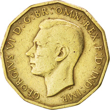 GREAT BRITAIN, 3 Pence, 1939, KM #850, EF(40-45), Silver, 16, 6.71