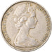 Moneda, Australia, Elizabeth II, 20 Cents, 1966, Melbourne, MBC, Cobre -