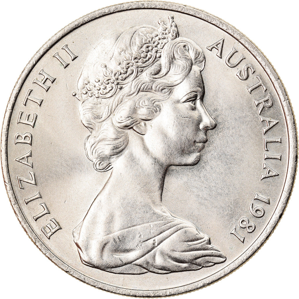 Coin, Australia, Elizabeth II, 20 Cents, 1981, Melbourne, AU(50-53)