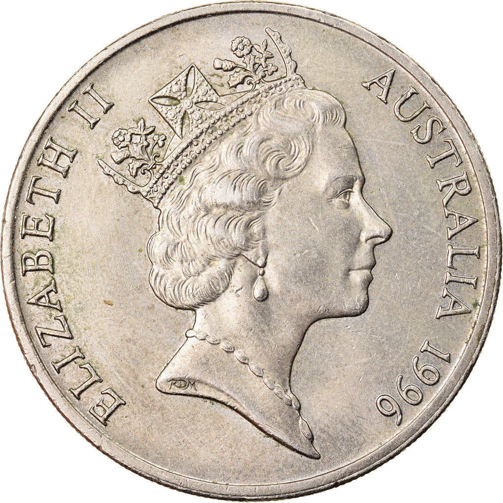 Moneta, Australia, Elizabeth II, 20 Cents, 1996, Melbourne, BB, Rame-nichel