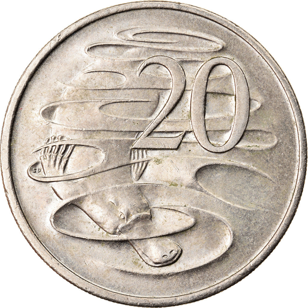 Moneta, Australia, Elizabeth II, 20 Cents, 1996, Melbourne, BB, Rame-nichel
