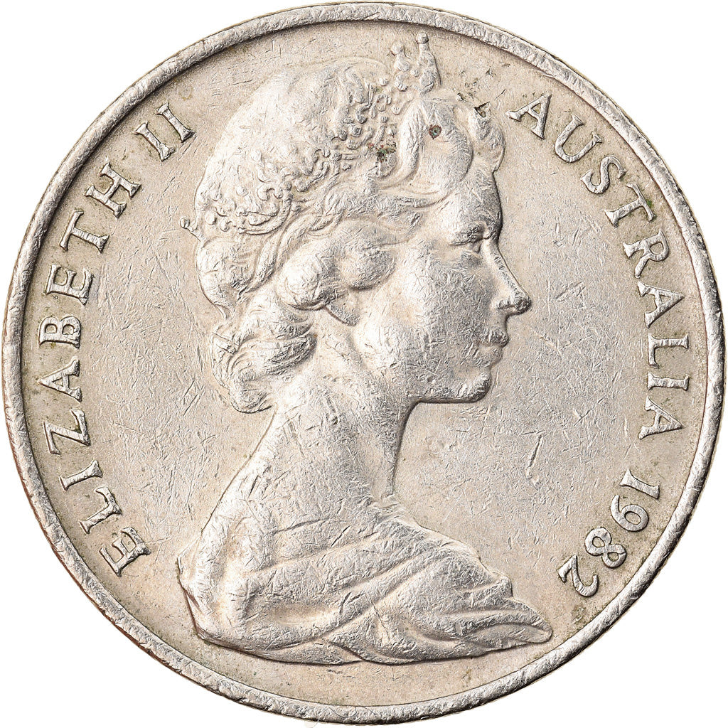Monnaie, Australie, Elizabeth II, 10 Cents, 1982, TTB, Copper-nickel, KM:65