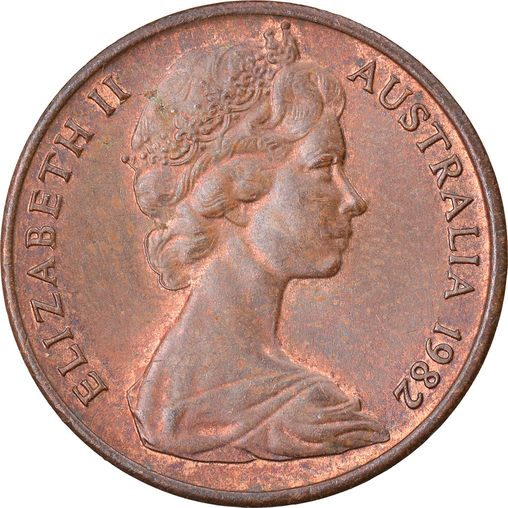 Coin, Australia, Elizabeth II, Cent, 1982, Melbourne, EF(40-45), Bronze, KM:62