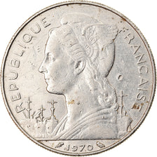 Coin, Réunion, 100 Francs, 1970, EF(40-45), Nickel, KM:13