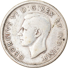 Monnaie, Canada, George VI, 25 Cents, 1940, Royal Canadian Mint, Ottawa, TTB