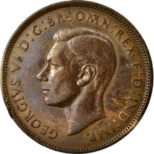 Moneta, Gran Bretagna, George VI, Penny, 1938, BB+, Bronzo, KM:845