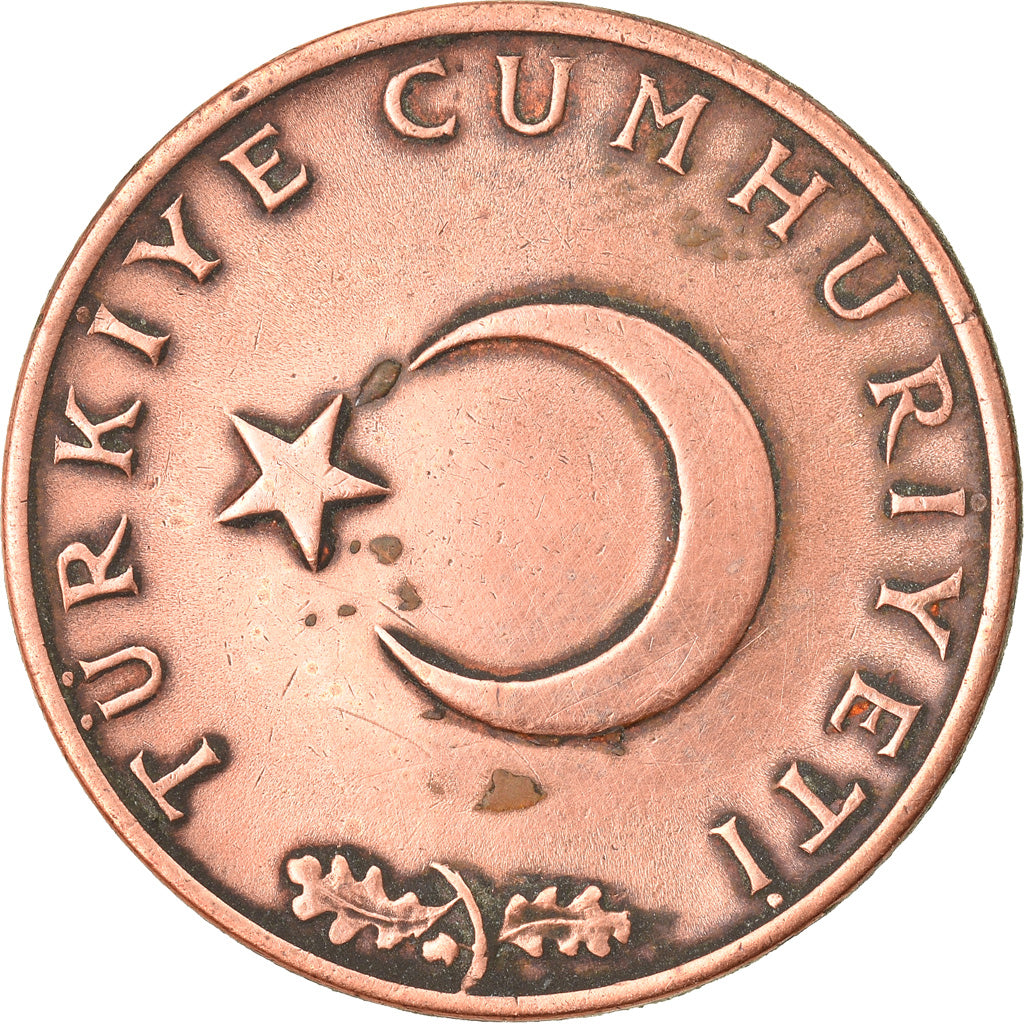 Moneta, Turcja, 10 Kurus, 1972, VF(30-35), Bronze, KM:891.2