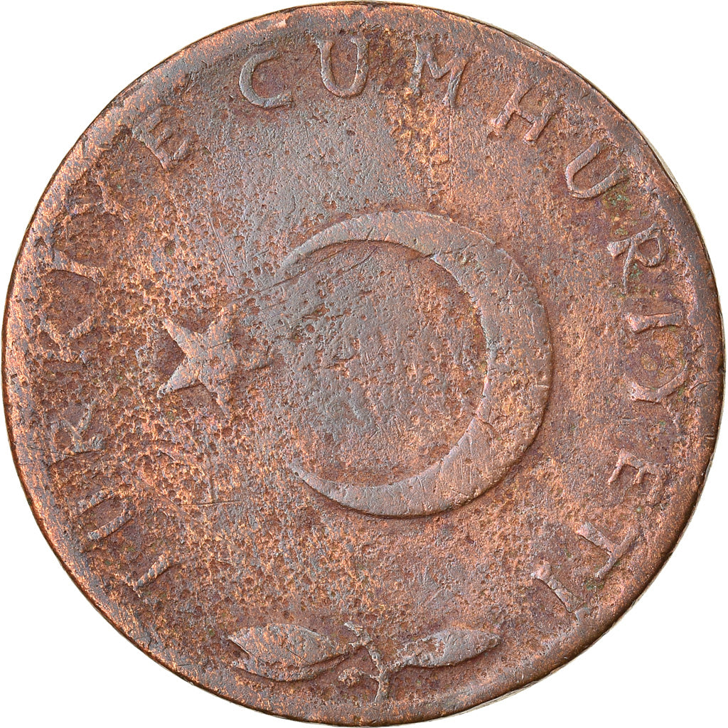 Moneta, Turcja, 5 Kurus, 1962, VF(30-35), Bronze, KM:890.1