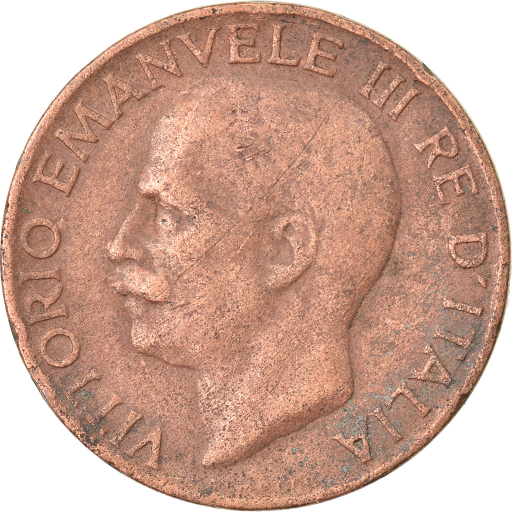 Moneta, Italia, Vittorio Emanuele III, 5 Centesimi, 1926, Rome, MB+, Bronzo