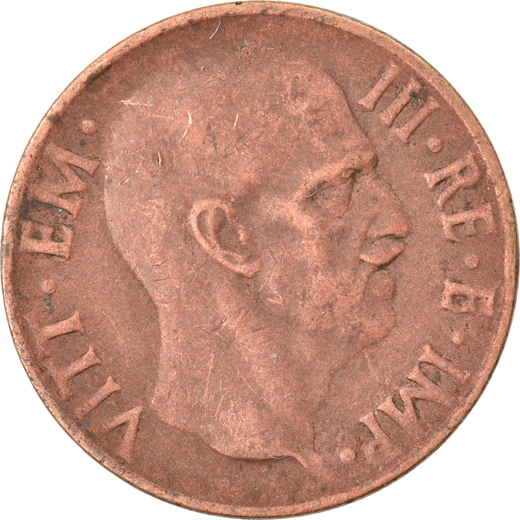Moneta, Italia, Vittorio Emanuele III, 5 Centesimi, 1938, Rome, MB+, Bronzo