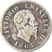Coin, Italy, Vittorio Emanuele II, 50 Centesimi, 1863, Milan, VF(30-35), Silver