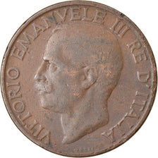 Coin, Italy, Vittorio Emanuele III, 10 Centesimi, 1928, Rome, EF(40-45), Bronze