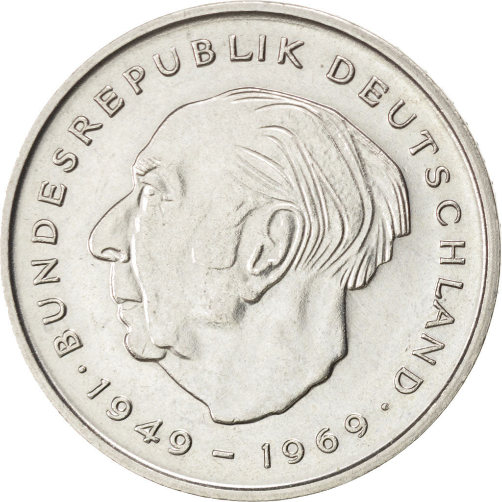 Coin, GERMANY - FEDERAL REPUBLIC, 2 Mark, 1973, Karlsruhe, MS(60-62)