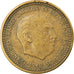 Coin, Spain, Francisco Franco, caudillo, Peseta, 1953, VF(30-35)