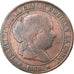 Moneda, España, Isabel II, 5 Centimos, 1868, BC+, Cobre, KM:635.1