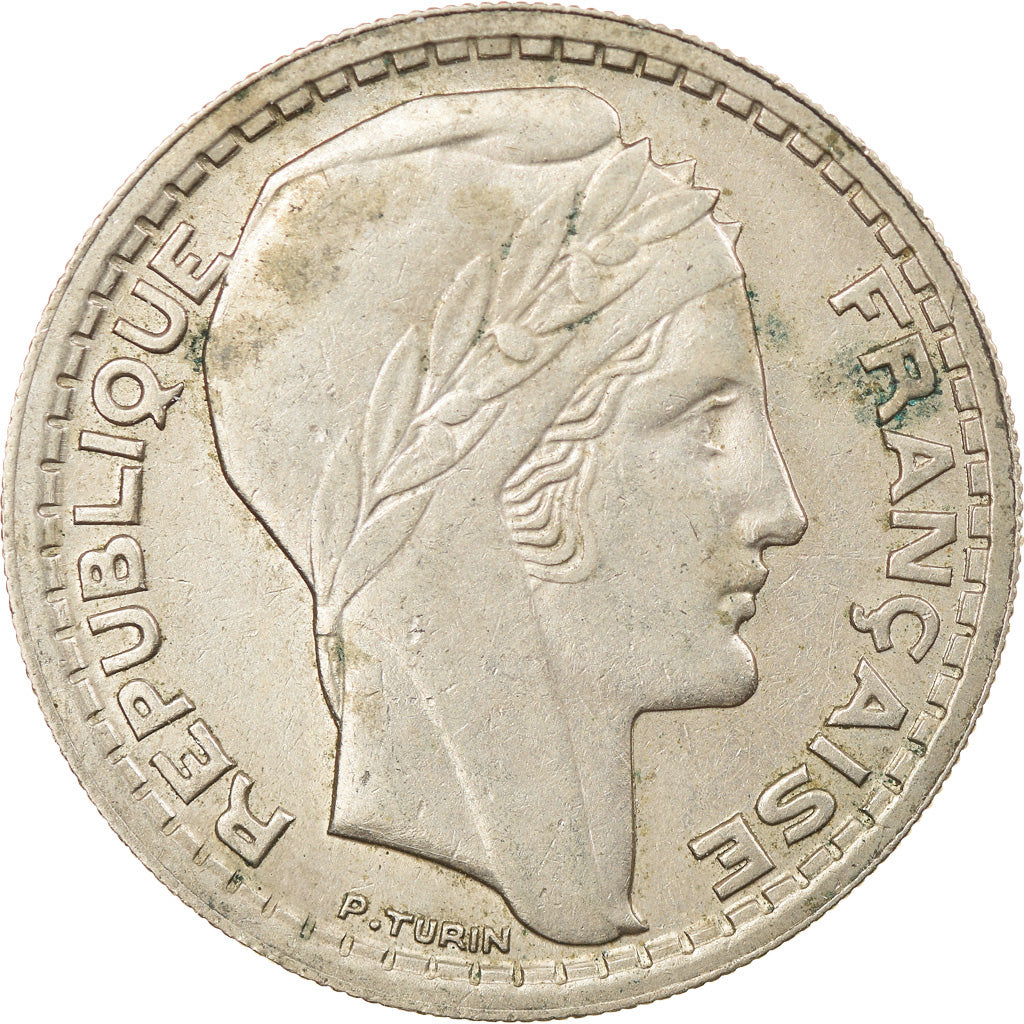Moeda, França, Turin, 10 Francs, 1947, Paris, VF(30-35), Cobre-níquel