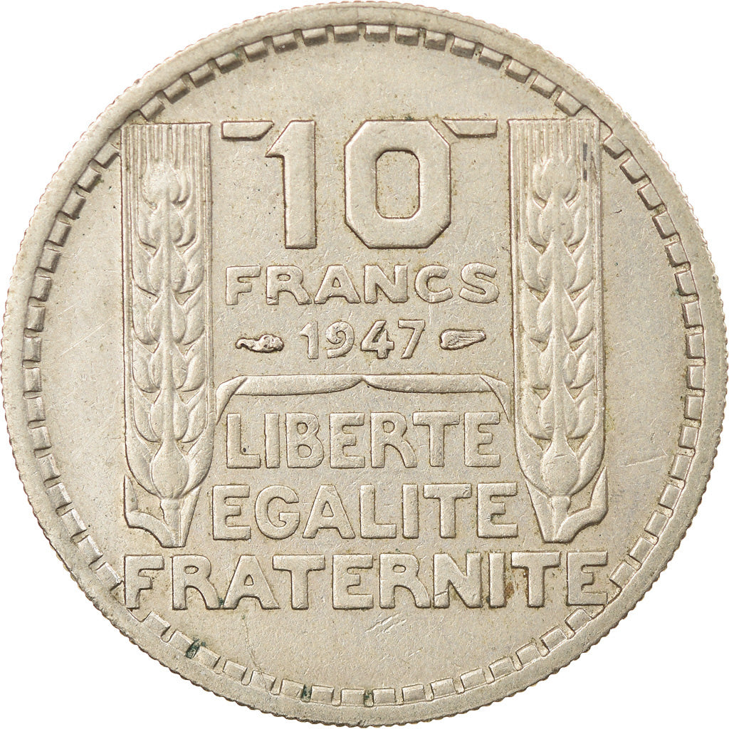 Moeda, França, Turin, 10 Francs, 1947, Paris, VF(30-35), Cobre-níquel