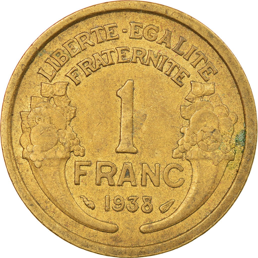 Moeda, França, Morlon, Franc, 1933, Paris, EF(40-45), Alumínio-Bronze, KM:885