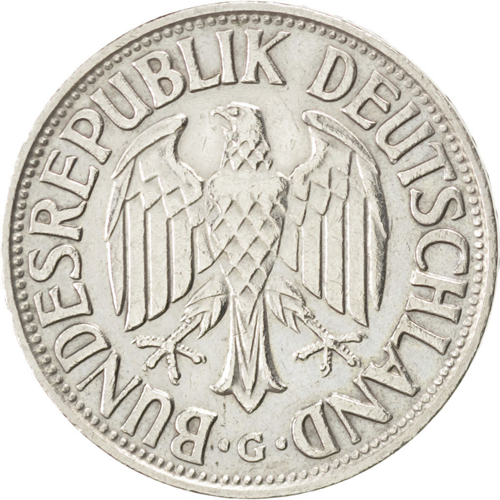Allemagne, République Fédérale, 1 Mark 1960 G, KM 110