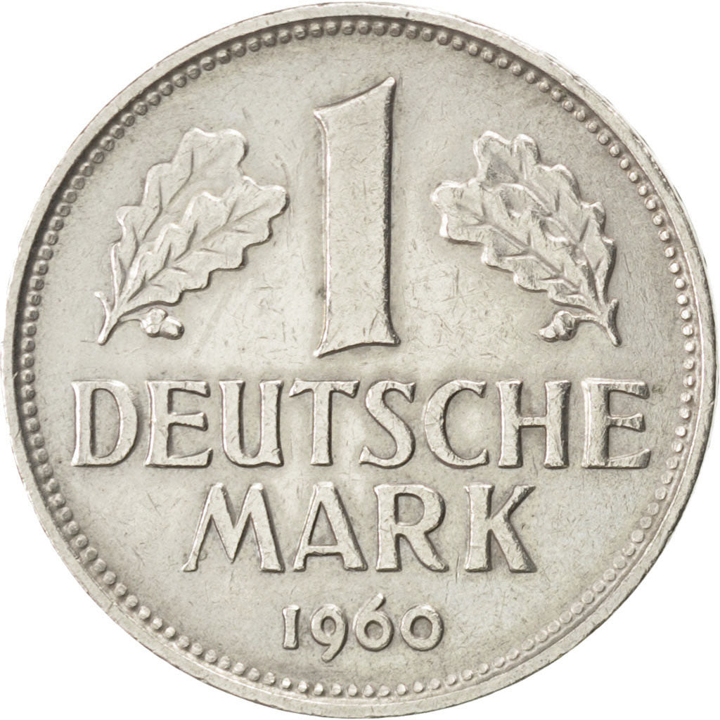 Allemagne, République Fédérale, 1 Mark 1960 G, KM 110