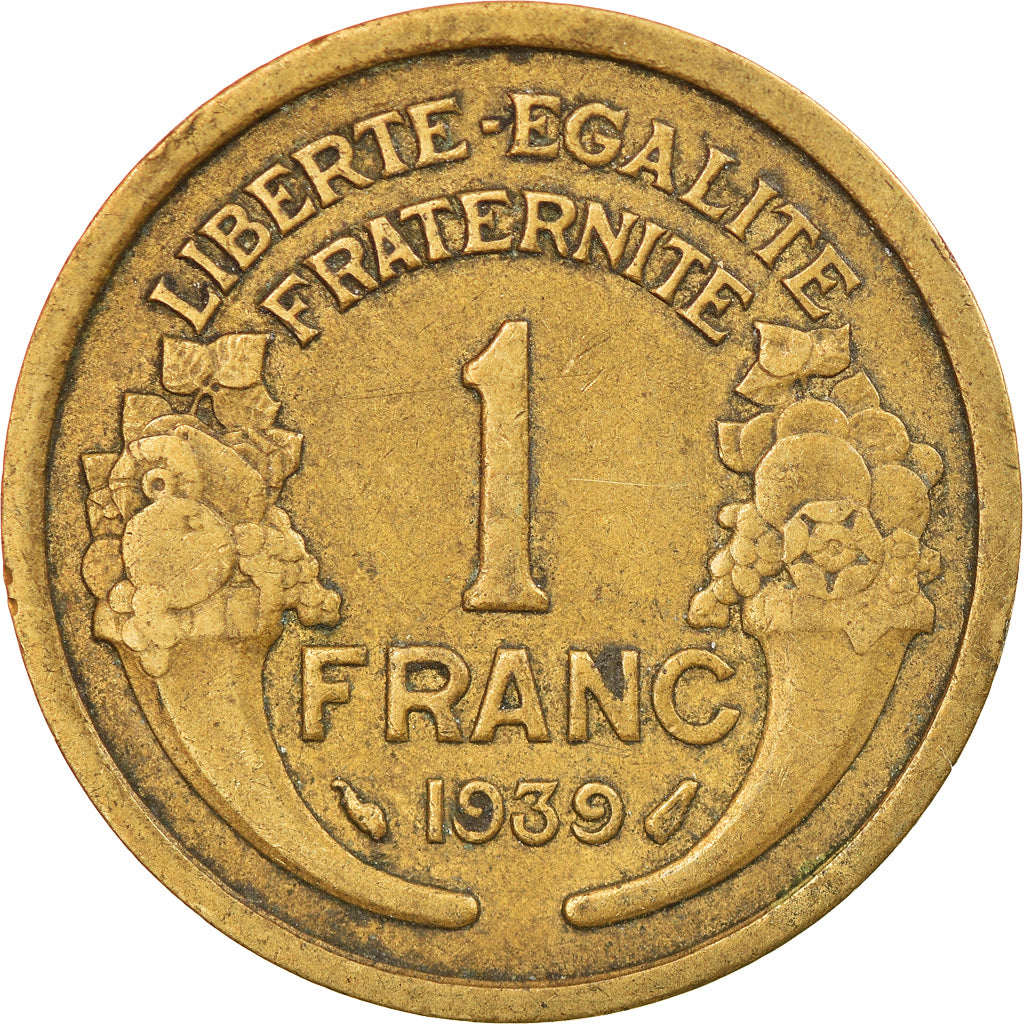 Monnaie, France, Morlon, Franc, 1939, Paris, TTB, Aluminum-Bronze, Gadoury:470