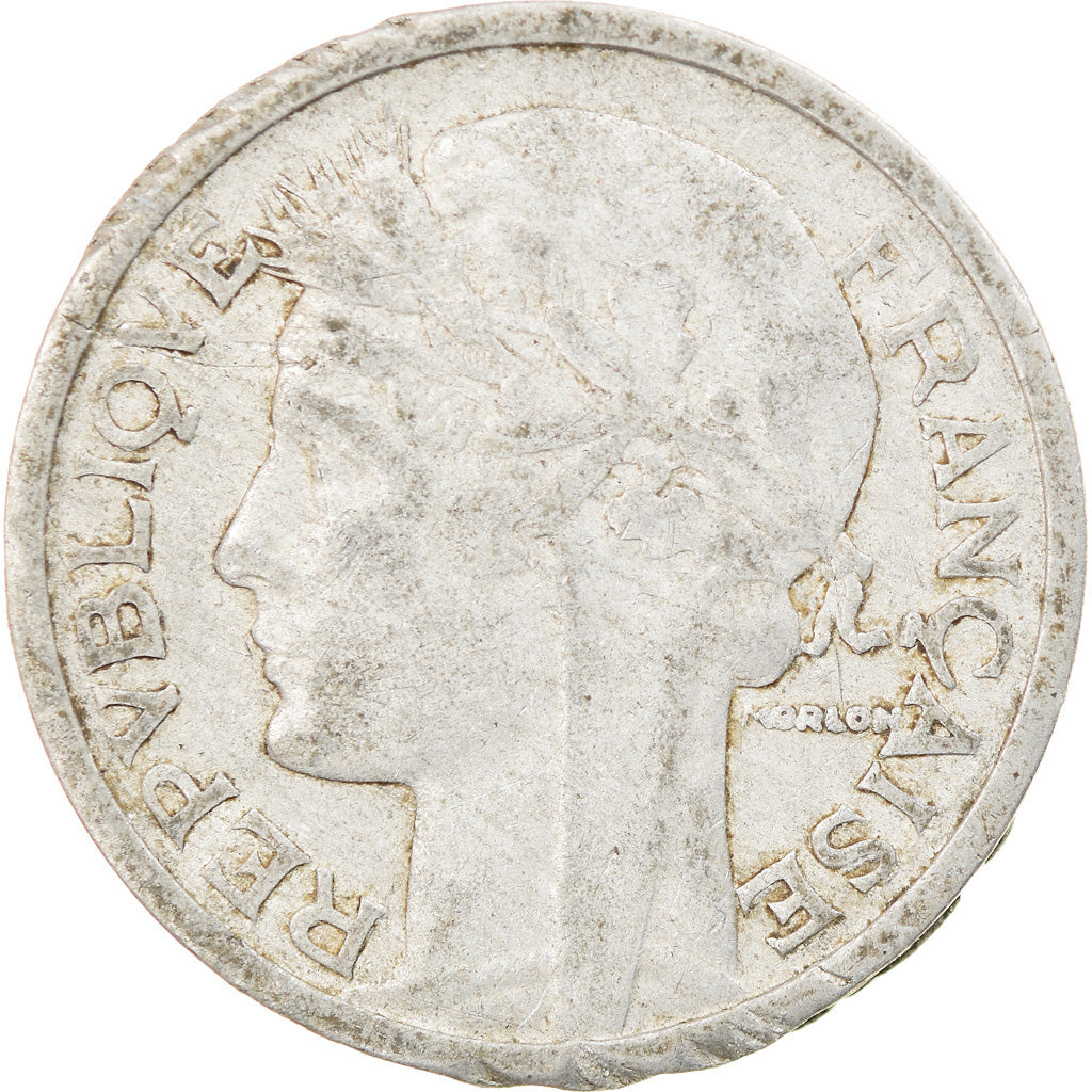 Munten, Frankrijk, Morlon, 2 Francs, 1946, Paris, FR+, Aluminium, KM:886a.1
