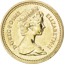 GREAT BRITAIN, Pound, 1983, KM #933, AU(55-58), Nickel-Brass, 22.5, 9.64
