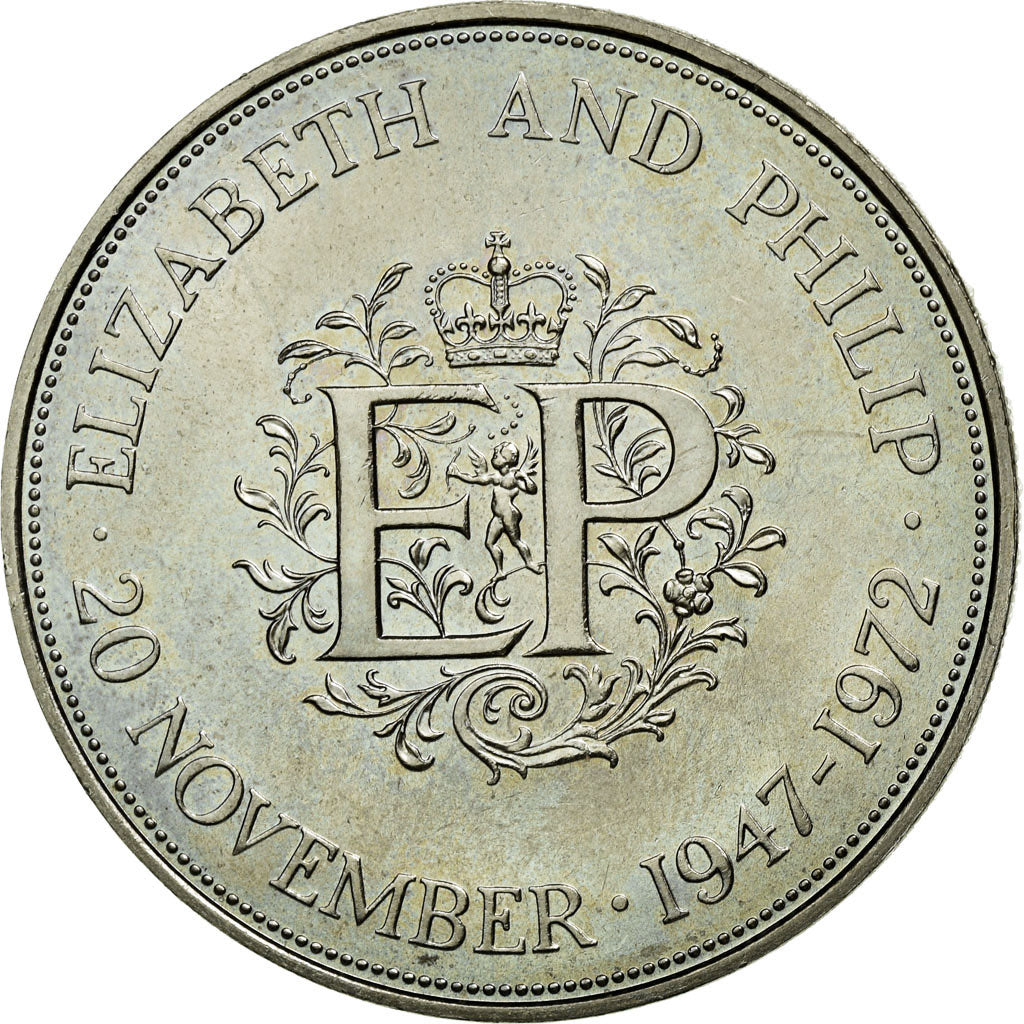 Coin, Great Britain, Elizabeth II, 25 New Pence, 1972, MS(63), Copper-nickel