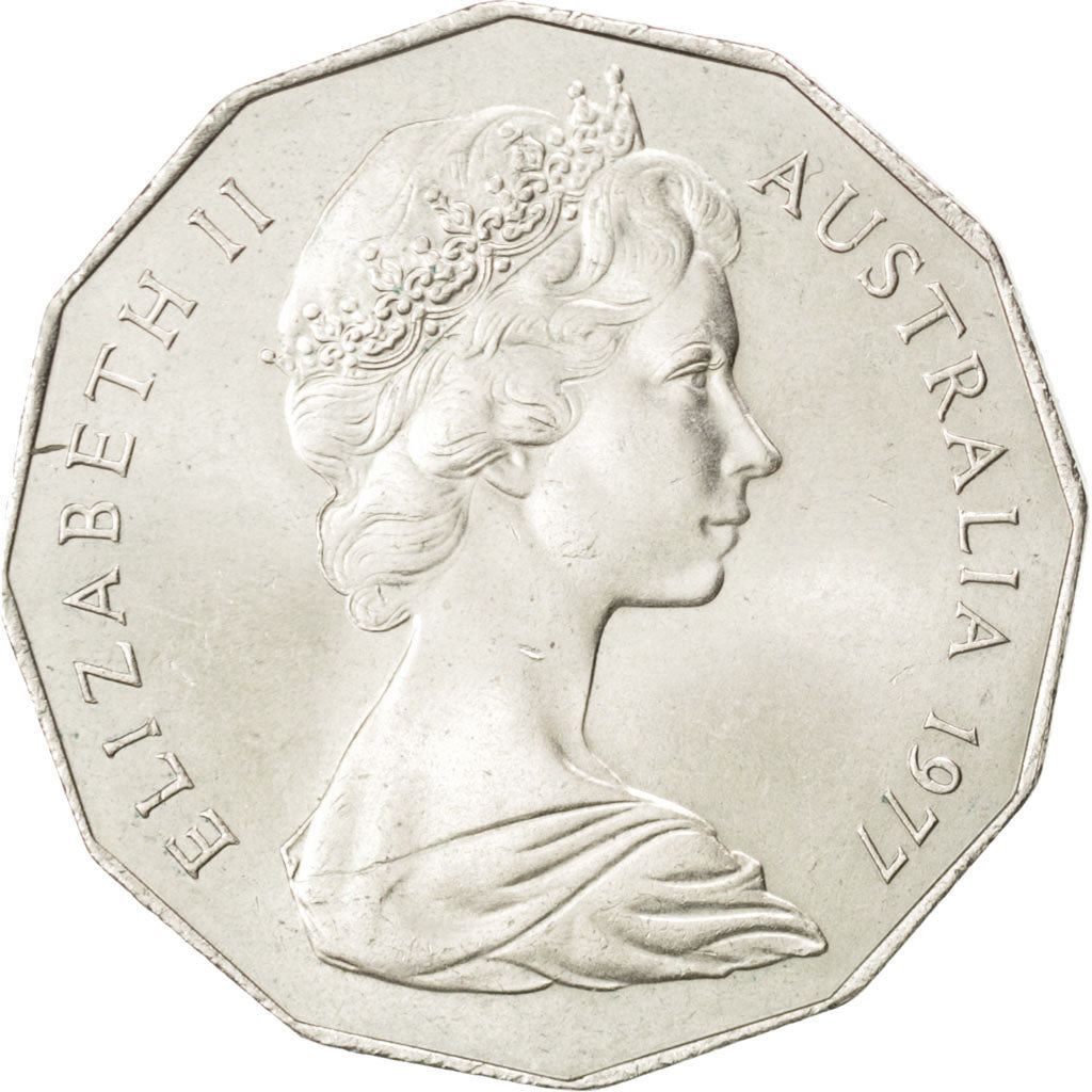 Australie, Elizabeth II, 50 Cents 1977, KM 70