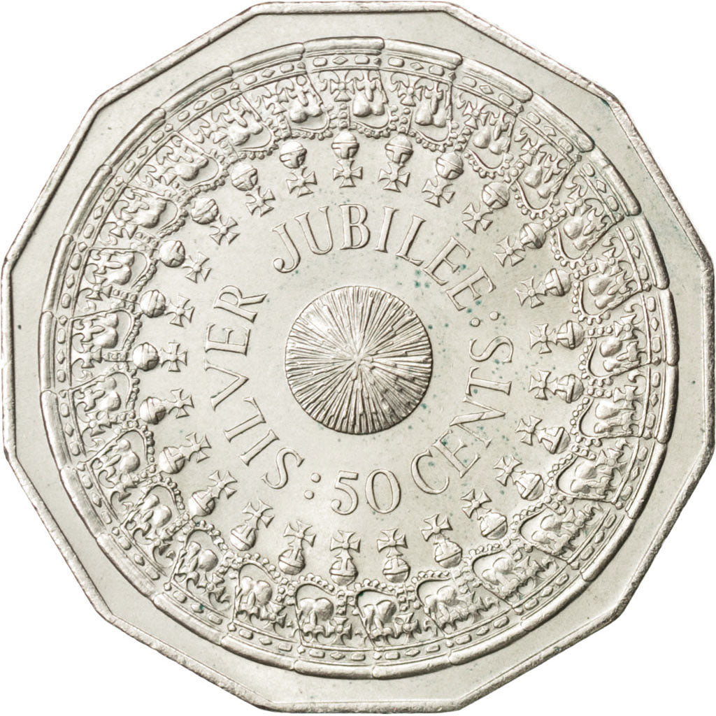 Australie, Elizabeth II, 50 Cents 1977, KM 70