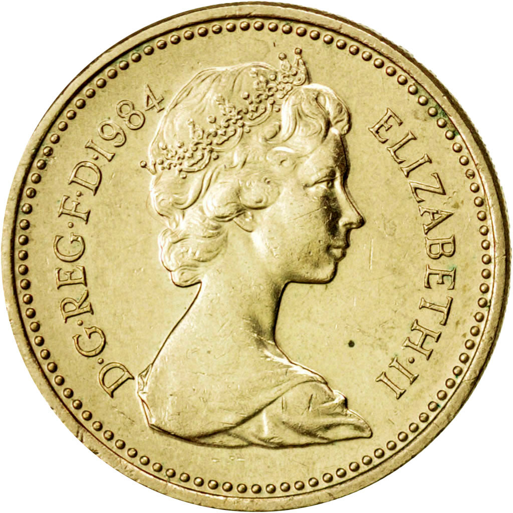 Great Britain, 1 Pound, 1984, KM #934, AU(55-58), Nickel-Bronze, 9.58