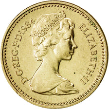 Great Britain, 1 Pound, 1984, KM #934, AU(55-58), Nickel-Bronze, 9.58