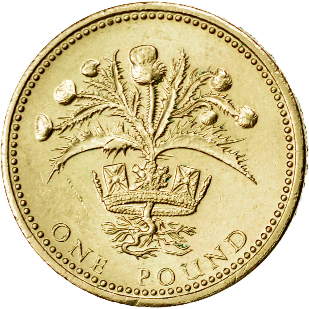 Great Britain, 1 Pound, 1984, KM #934, AU(55-58), Nickel-Bronze, 9.58