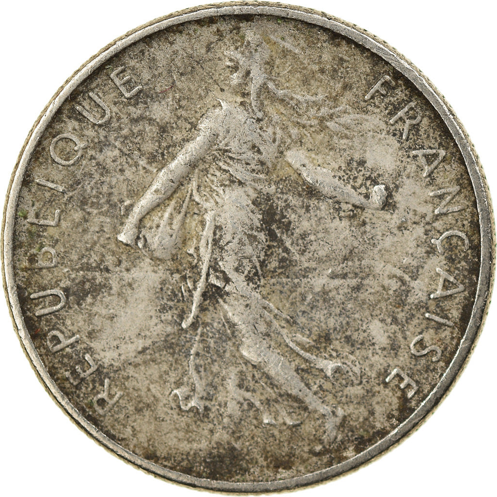 Moneta, Francja, Semeuse, 1/2 Franc, 1971, Paris, VF(30-35), Nikiel, KM:931.1