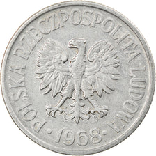Münze, Polen, 50 Groszy, 1968, Warsaw, SS, Aluminium, KM:48.1